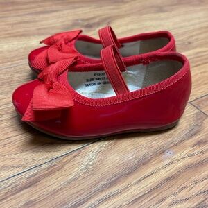 Thee Bron Red Faux Patent Mary Janes | Baby Girl Toddler Size 5